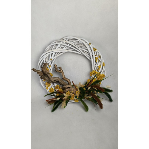 wianek dekoracje do domu suszone kwiaty rośliny stabilizowane dekoracje do domu